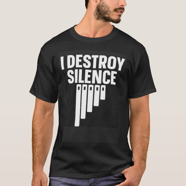 Camiseta Marimba Instrument I Destroy Silence (Frente)
