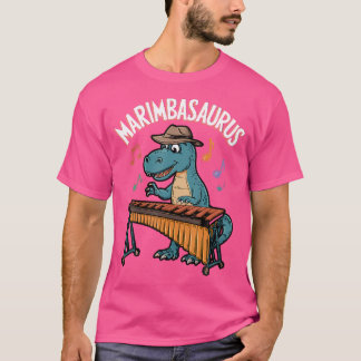 Camiseta Marimbasaurus Dinossaur Músico Vibraphonista Trex