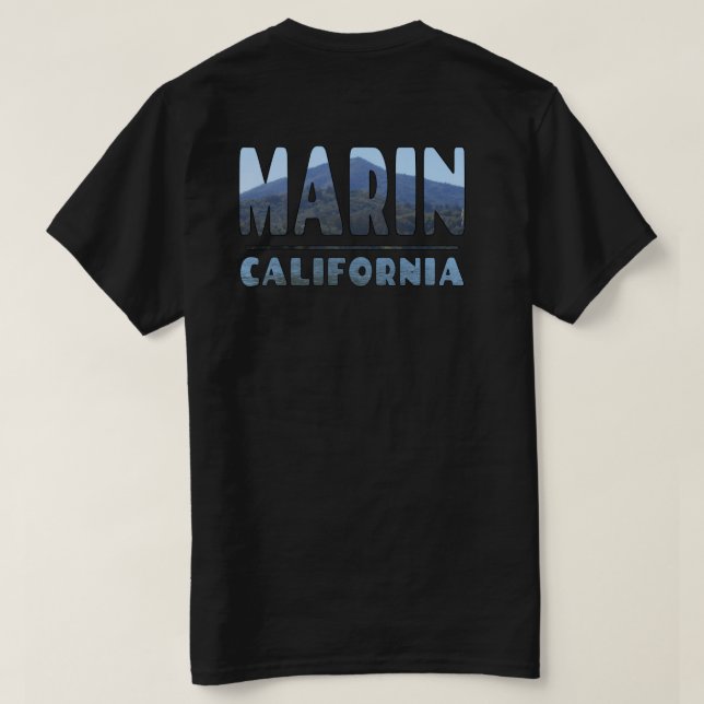 Camiseta Marin California Mt Tamalpais em LETTERS Design (Verso do Design)
