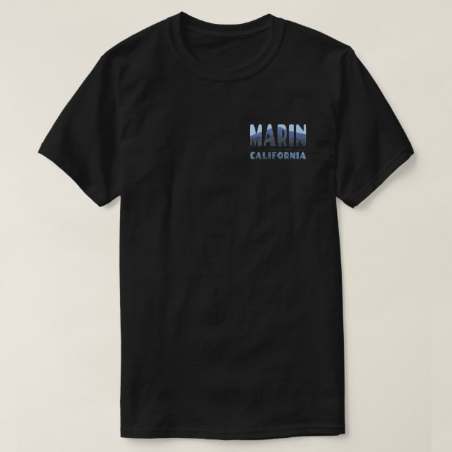 Camiseta Marin California Mt Tamalpais em LETTERS Design T (Frente do Design)