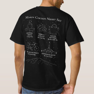 Camiseta Marin County Night Sky T-Shirt Black