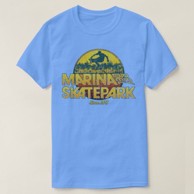 Camiseta Marina Del Rey Skatepark Sunset 1978 (Frente do Design)