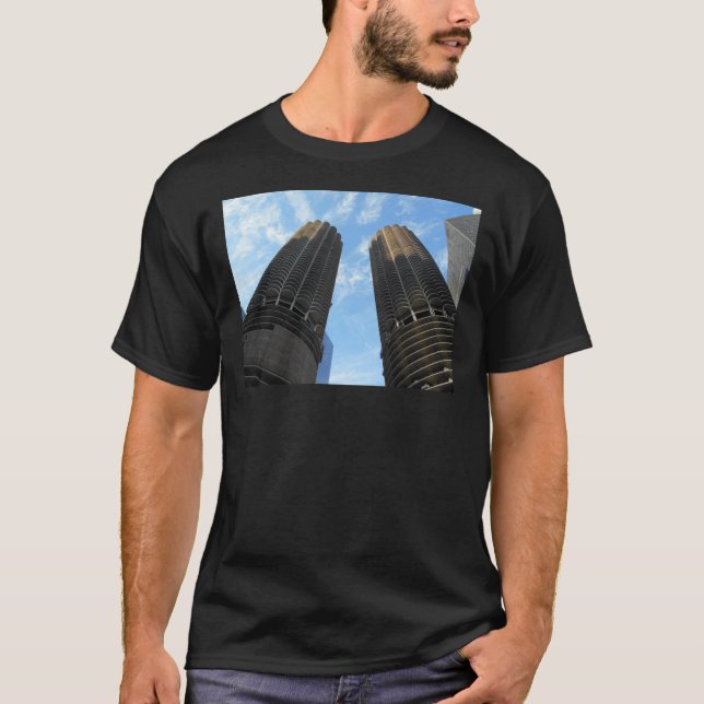 Camiseta Marina Towers in Chicago Long T-Shirt (Frente)
