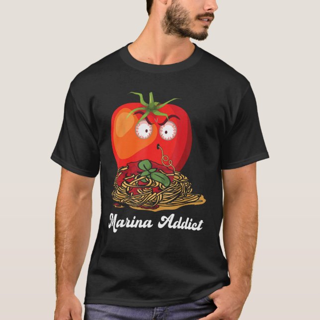 Camiseta Marinara Addict Sauce Piadas italianas de chef (Frente)