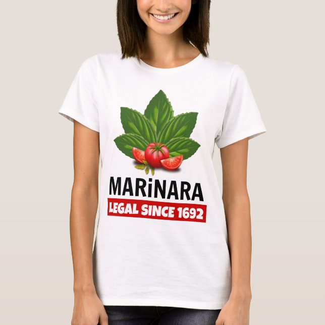 Camiseta Marinara Legal Desde 1692 Tomates De Base (Frente)