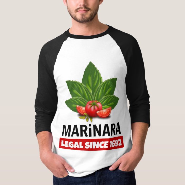 Camiseta Marinara Legal Desde 1692 Tomates De Base (Frente)