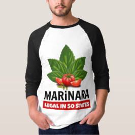 Camiseta Marinara Legal em 50 Estados Basil e Tomates