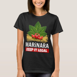Camiseta Marinara Mantenha-o como base legal Tomates Espagu