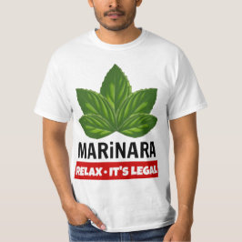 Camiseta Marinara relaxa-o é humor legal da comida das