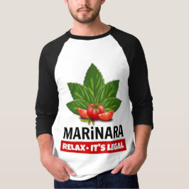 Camiseta Marinara Relaxe É o Humor Comida do Tomate de Base
