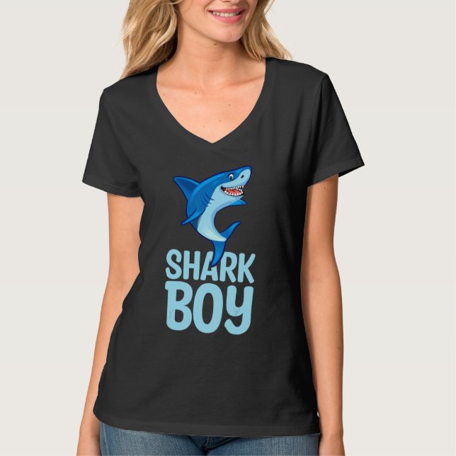 Camiseta Marine Biology Shark  Cute Shark Boy (Frente)