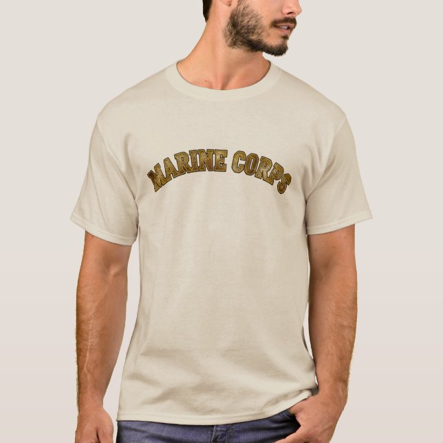 Camiseta "Marine Corps" bold text (Frente)