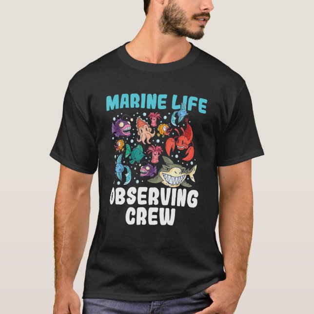 Camiseta Marine fish biodiversity ocean conservation scuba  (Frente)