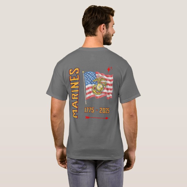 Camiseta MARINES 1775 Tee (Parte Traseira Completa)