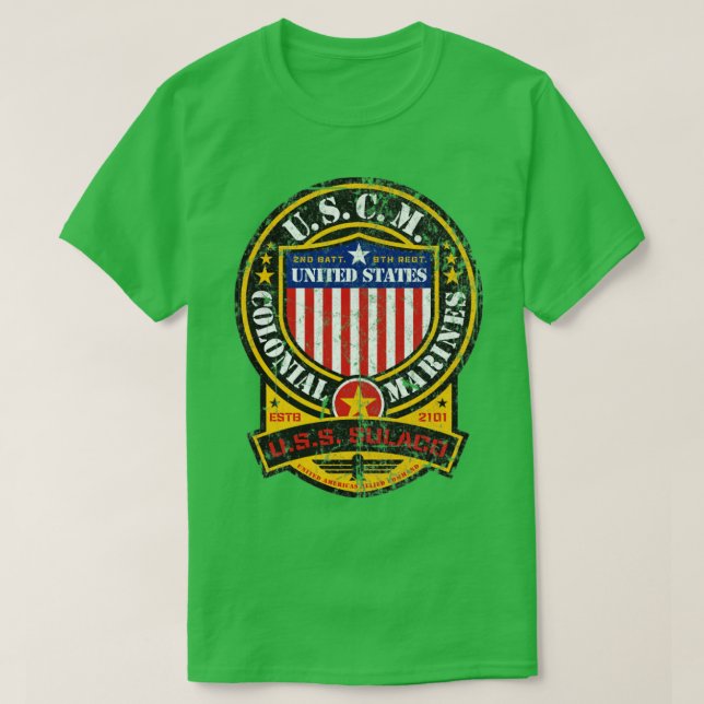 Camiseta Marines Coloniais dos Estados Unidos (Frente do Design)