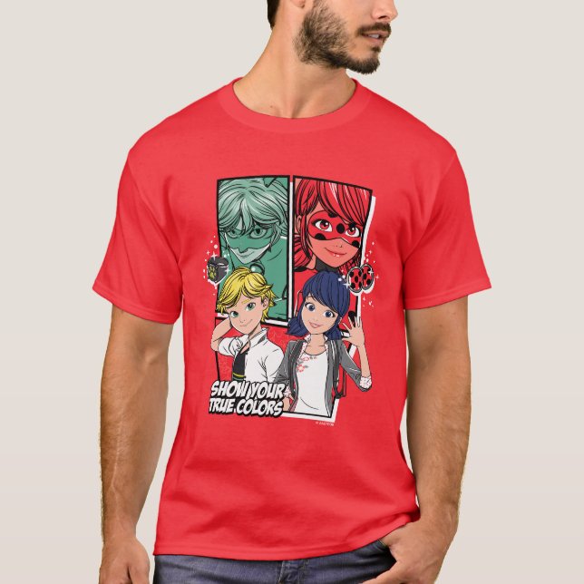 Camiseta Marinette e Adrien Verdadeiras Cores (Frente)