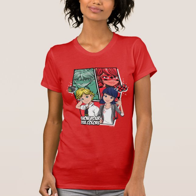 Camiseta Marinette e Adrien Verdadeiras Cores (Frente)