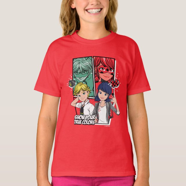 Camiseta Marinette e Adrien Verdadeiras Cores (Frente)