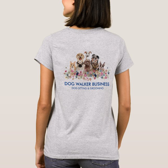 Camiseta Marinha do Serviço de Cachorro Duplo (Verso)
