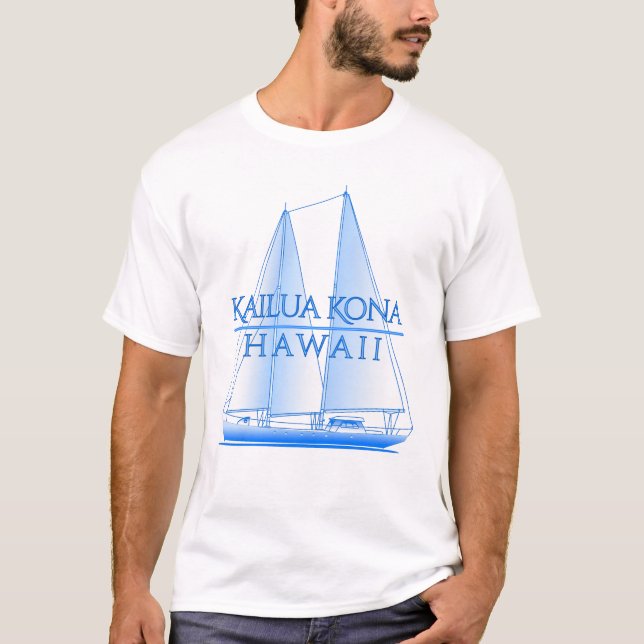 Camiseta Marinheiro à vela costeira de Kailua Kona (Frente)