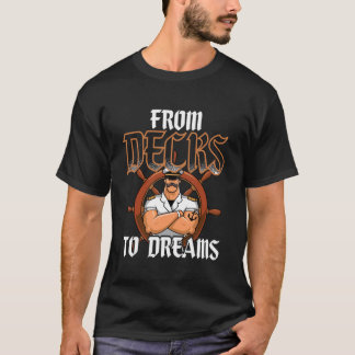 Camiseta Marinheiro Ajudante Deckie de Decks para Sonhos