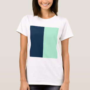 Camiseta Marinheiro Azul e Hortelã
