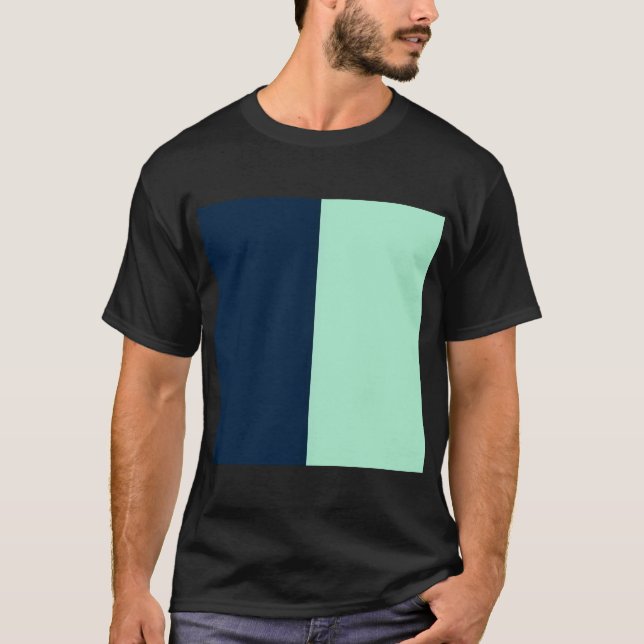 Camiseta Marinheiro Azul e Hortelã (Frente)