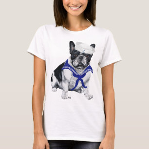 Camiseta Marinheiro de Bulldog Francês