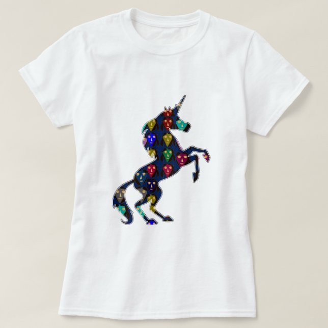 Camiseta Marinheiro de conto de fadas da UNICORN pintadoJOS (Frente do Design)