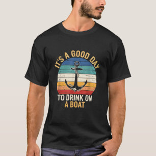 Camiseta Marinheiro de Diversão Náutica de Verão Bebida