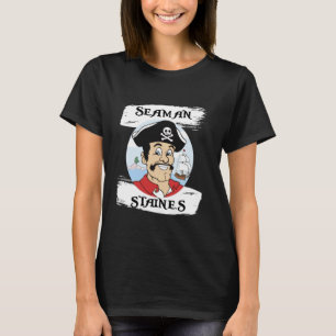 Camiseta Marinheiro Staines - Não Capitão Pugwash Retro Vin