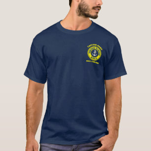 Camiseta Marinho azul Anchor, capitão náutico à vela no Ver
