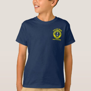 Camiseta Marinho azul Anchor, capitão náutico à vela no Ver