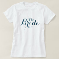 Marinho azul da noiva T-Shirt