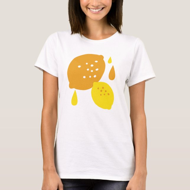 Camiseta Marinho Blue Lemon Art - Refrescando o Citrus Desi (Frente)