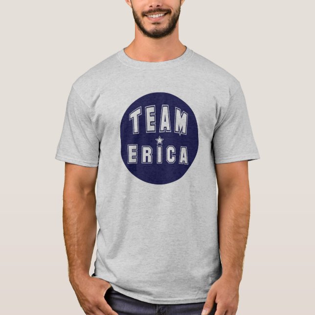 Camiseta Marinho de Erica da equipe (Frente)