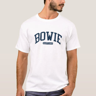 Camiseta Marinho de Estilo da Universidade Bowie Maryland M
