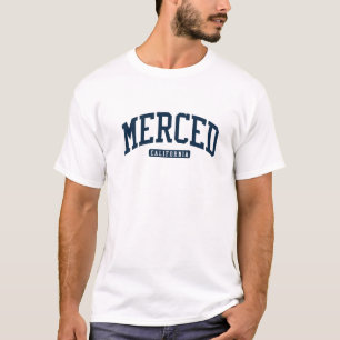 Camiseta Marinho de Estilo da Universidade de AC Merced Cal