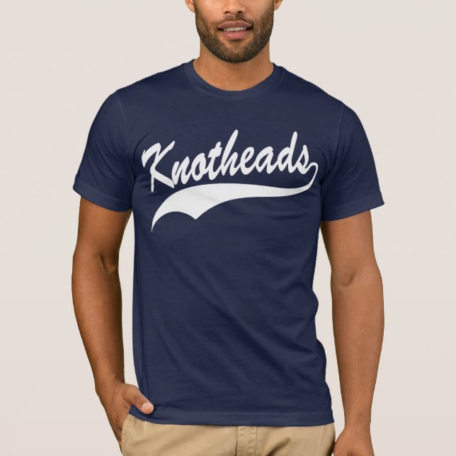 Camiseta Marinho de Knotheads (Frente)