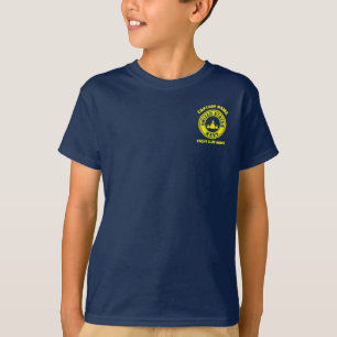 Camiseta Marinho de navio-comandante náutico de Anchor Azul