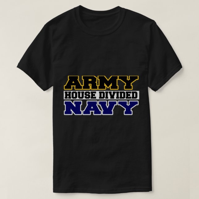Camiseta Marinho Dividida da Casa do Exército (Frente do Design)
