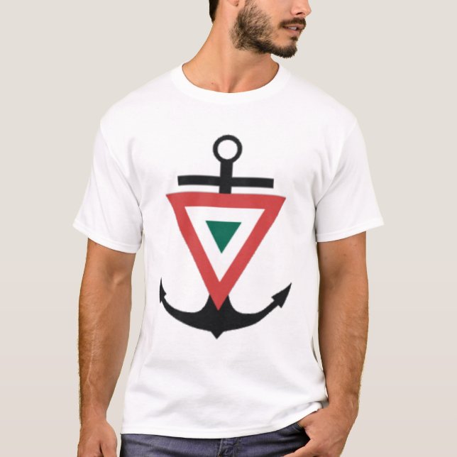 Camiseta marinho do mexicam, porto de México (Frente)