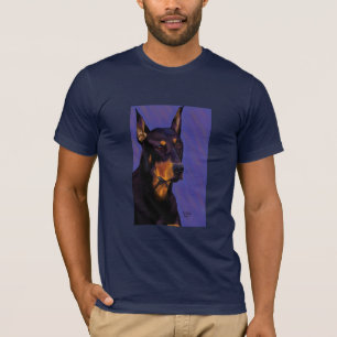 Camiseta Marinho do T do AA do Doberman