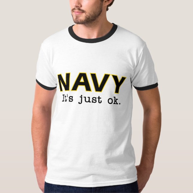 Camiseta Marinho. É apenas aprovado. - Vai o exército - T (Frente)