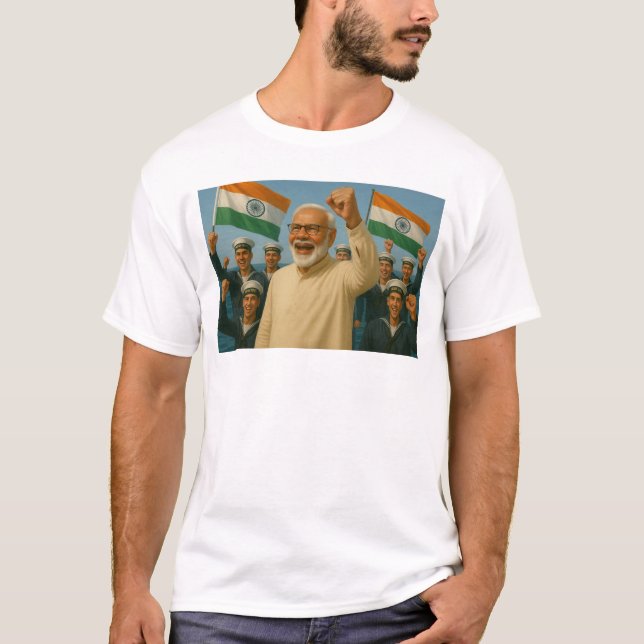 Camiseta Marinho Indígena Salutes (Frente)