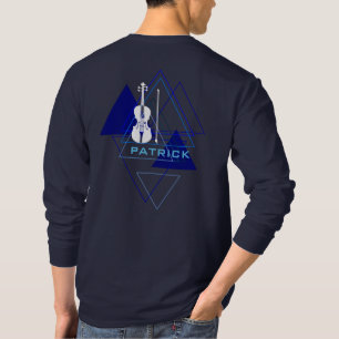Camiseta Marinho Moderno e Masculino Blue Music Designer