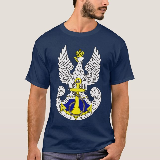 Camiseta Marinho polonês (Frente)