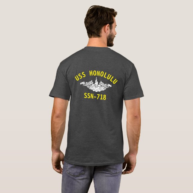 Camiseta Marinho Veterano Honolulu (Parte Traseira Completa)