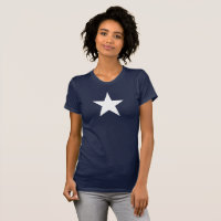 Marinho White Star Blue T Shirt
