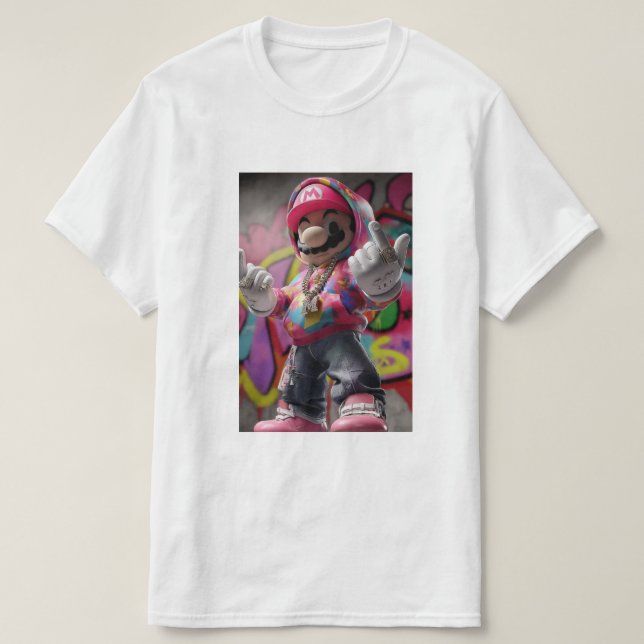 CAMISETA MARIO PARA CIMA (Frente do Design)